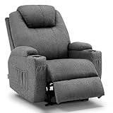 MCombo Fauteuil de Massage électrique inclinable et Vibrant (Gris)...