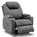 MCombo Fauteuil de Massage électrique inclinable et Vibrant (Gris)