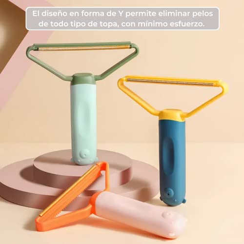 Miniatura 5 de Quita Pelos Mascota: Accesorios Para Perros Y Gatos Removedor De Pelo. Cepillo Quitapelos Y Quita Pelusas Para Ropa, Sofá, Cama, Alfombras Y Telas. Lint Remover. Lavable Y Reutilizable