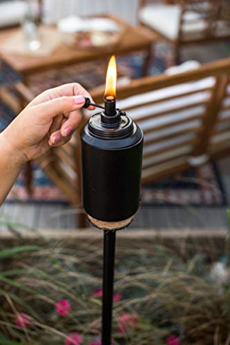 Torche extérieure TIKI en résine pour illuminer vos soirées de jardin et repas sur la terrasse - 6