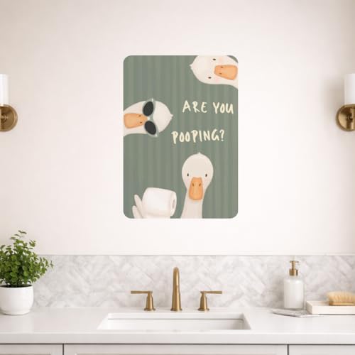 Image of Zesta Bathroom Decor Items Washroom Decor Tin Sign | Aesthetic Posters Wall Poster for Bedroom | Magnetic Cafe Decoration Items / Restaurant Decorations Items | Quirky Home Decor Bar Accent (Bathroom (2))