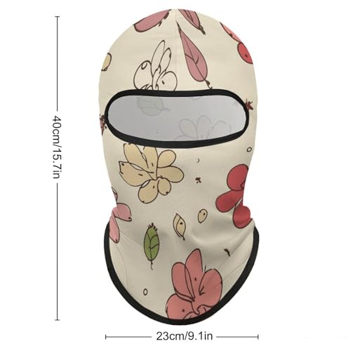 Balaclava con Estampado de Flores para Hombre y Mujer, Protección Solar, Transpirable, Máscara Completa para la Cabeza para Senderismo, Ciclismo, Correr, Conducción miniatura 2