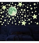 438 Stücke Leuchtsterne Wandsticker Kinderzimmer, Selbstklebend Sternenhimmel Leuchtaufkleber, Mo...