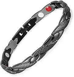 Pulseira Magnética Equilíbrio Para Dor No Corpo - Preta