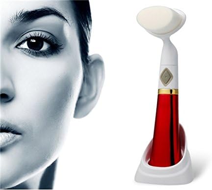 MEI BAI MB-6 Home Beauty Cleansing Massager Brush Electric Facial Washing Machine (Red) by Preciastore