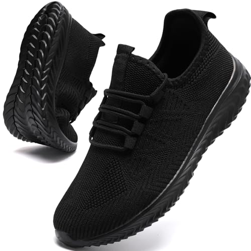 YRLTYO Chaussures de sport pour femme, chaussures de course, baskets, chaussures de fitness, chaussures de tennis, chaussures de randonnée, chaussures de loisirs, H noir., 41 EU