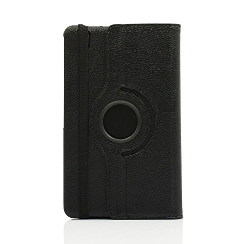 Pt Ultra Slim Lightweight Smart-Shell Rotating Leather Stand Protective Cover Case For Samsung Galaxy Tab Pro 8.4" Inch Android Tablet Sm-T320/T325/T321(Will Not Fit Tab Pro S 8.4) (Black) #TOP1