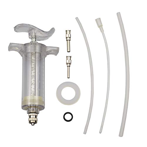 Motanar Reuseable Young Birds Feeding Syringe Kit,Plastic Material,Feeding Milk for Young Birds or Feeding Medicine for Sick Birds (30ml+ 2+3+4mm Hose)