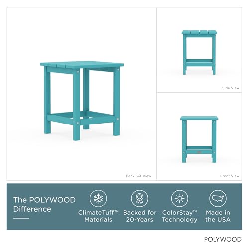 Image of POLYWOOD Long Island 18 inch Side Table, Aruba