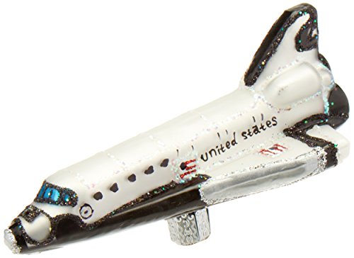 Old World Christmas Space Shuttle Glass Blown Ornament