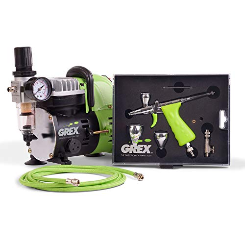 Grex GCK03 Airbrush Combo Kit with Tritium.TG3 Airbrush, AC1810-A Compressor