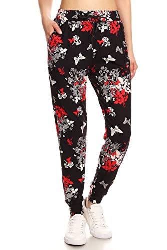 Image of Leggings Depot Premium Jogger Women's Popular Print High Waist Track Pants(S-XL)