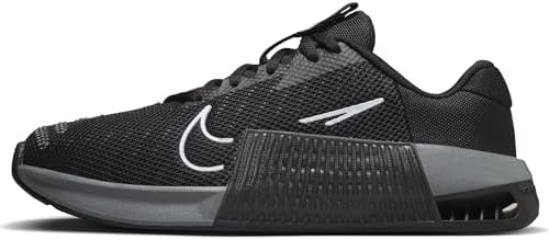 Nike Metcon 9 Tênis de treino feminino, Preto, branco, cinza fumê