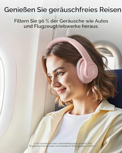 soundcore by Anker Q20i kabelloser Bluetooth Over-Ear-Kopfhörer mit Hybrid Active Noise Cancelling, 40h Spielzeit im ANC-Modus… – Ansicht 2