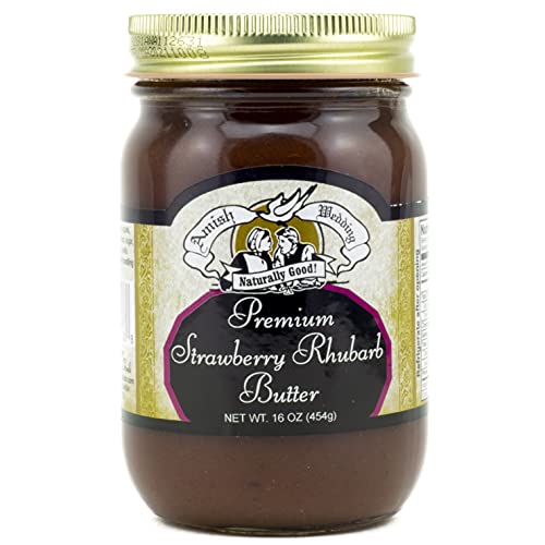 Amish Wedding Premium Strawberry Rhubarb Butter 16 Ounces