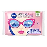 NIVEA Limited Edition Micellar Cleansing Wipes (25pcs), Biodegradable with Micellar Technology, Facial Wipes Effectively Removes Waterproof Make-Up and Mascara (Packaging maybe in different color)