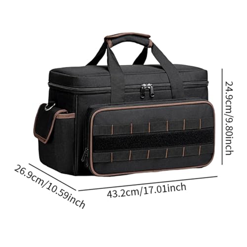 Sac à outils avec bandoulière et organiseur pour plombier et jardinier