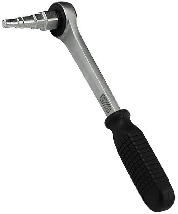 Stepped Radiator Spanner Ratchet Wrench 1021mm Carbon Steel Valves