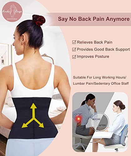 Andalinge Waist Trainer For Women Tummy Control Waist Cincher Shapewear Upgrade Segmented Adjustable Tummy Wrap Waist Trainer Plus Size #TOP2