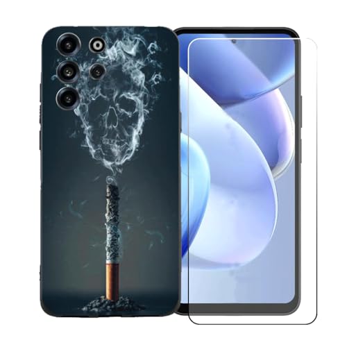 BMPNLSZ �K�p Doogee B10 Pro+HD�����K���X�ɓK�����ėpTPU�ی�J�o�[�A�V���J�Q���V�F���o���p�[�ی�o�b�N�V�F��-�K�p Doogee B10 Pro�ɓK����9�d�x�X�N���b�`�h�~�X�N���[���ی�J�o�[ BST18