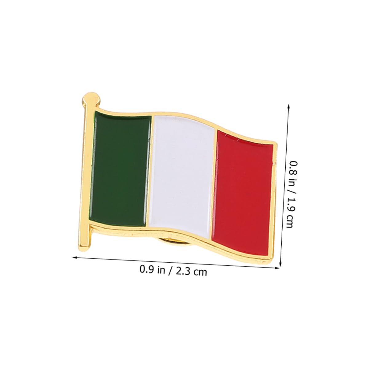 Brosche mit italienischer Flagge Italien-Flagge Italien-Abzeichen Italienische Flagge Anstecker Metall Anstecker Italienische Flagge Anstecknadel mit Flagge Anstecknadeln