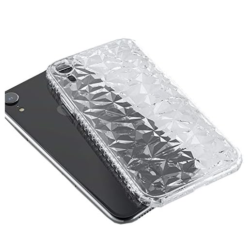 Custodia per iPhone X/XS, Custodia Iphone XR, Custodia rigida elegante Custodia Bling in silicone Custodia anti-graffio antiurto Custodia per Apple iPhone XS MAX (Iphone XR, trasparente)