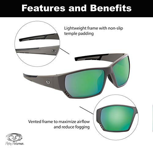 Image of Flying Fisherman Drop Back Polarized Sunglasses for Men, Women, Fishing, Boating, Outdoor Sports, 100% UV Protection