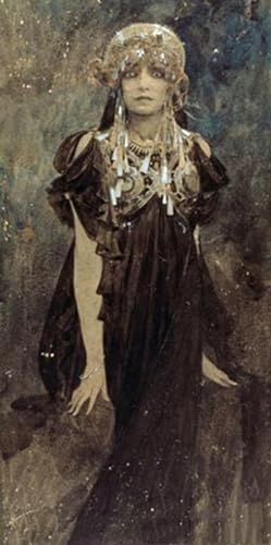 Tableau mural vintage Alphonse Mucha Sarah Bernhardt idéal pour sublimer un salon chic