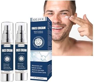 Mens Face Cream, 6 in 1 Mens Face Moisturizer, Particle Face Cream, Mens Anti Aging Face Cream, Anti-Wrinkle & Firming Face Cream, Face Lotion for Men (2pc)