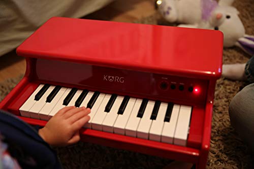 Korg TINYPIANO Piano 25 notes amplifié Rouge - Les Beatles, Paul McCartney, John Lennon, RIngo Starr, George Harrison Korg TINYPIANO Piano 25 notes amplifié Rouge – Image 6