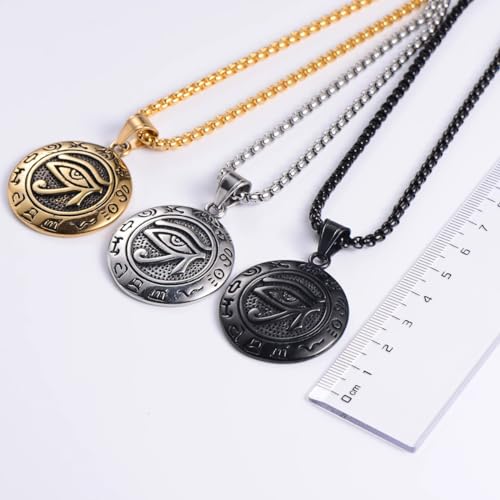 Pendentif œil de Ra argent 925 le cadeau punk rock idéal - 5