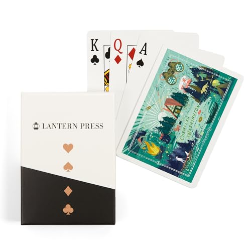 Lantern Press Chewelah Washington 52 Naipes Póker