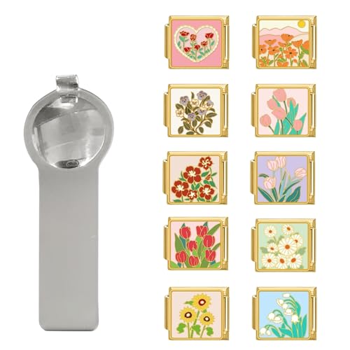 papasgix Italian Charms Set - 10mm*9mm Italian Charm Bracelet Link by papasgix - Used condition - US$12.36
