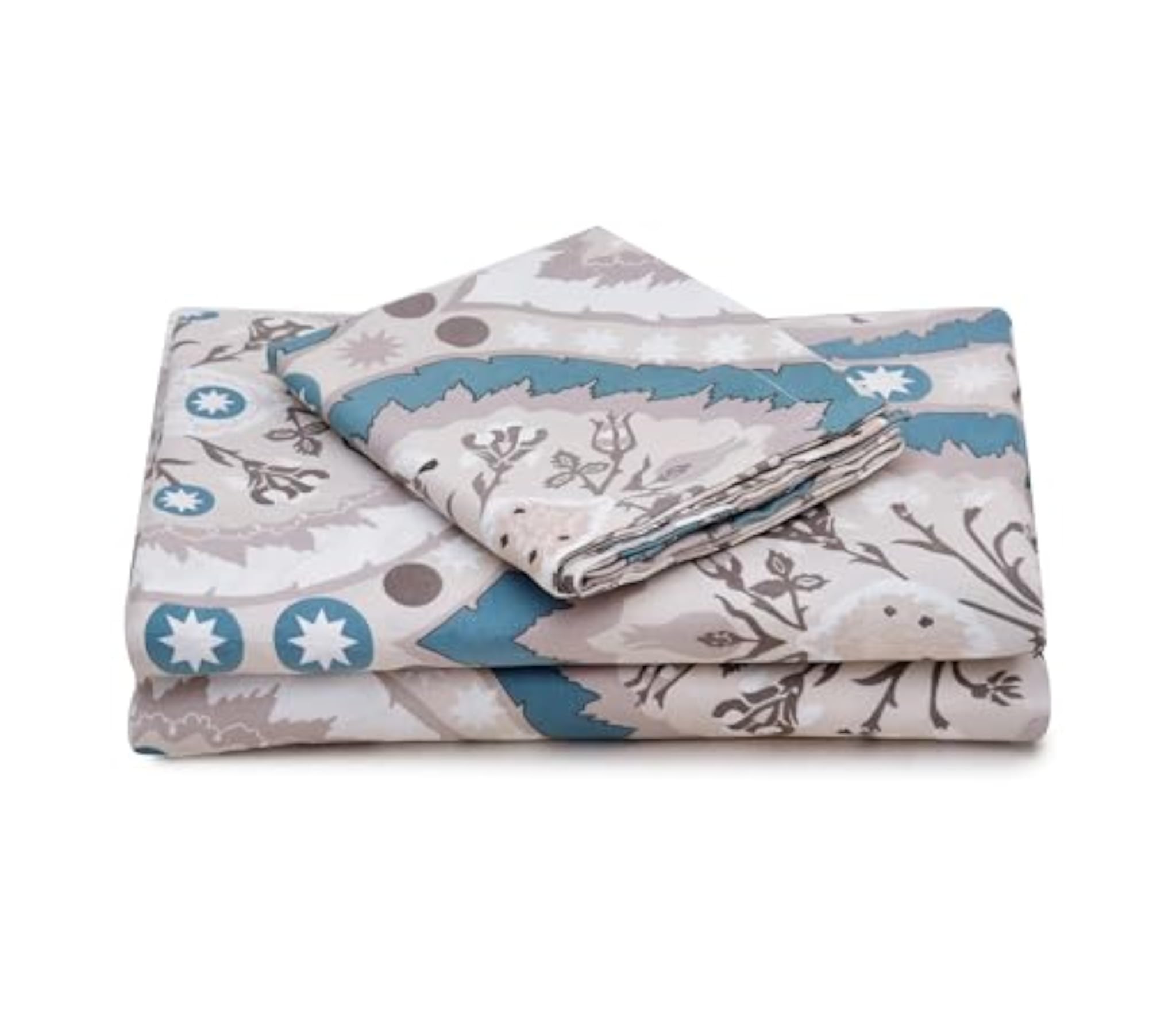 Super Soft Brushed Microfiber Cotton Single Bedsheet with 1 Pillow Cover