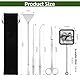 Flintronic 7 Stück Aquarium Aquascaping Tools, 4-in-1-Aquarium Schere Zangen Spatel Pinzette, mit Aufbewahrungsbeutel & Fischnetz, Aquarium Reinigungsset, für Fisch Tank Reinigung Pflanze Trimmen