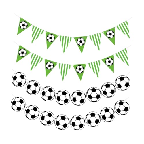 TOYMYTOY �a�����p�T�b�J�[�t���b�O �o�i�[ 4�� �O�p�`�y�i���g�f�R���[�V���� �T�b�J�[�p�[�e�B�[�w�i���� �ʐ^�f���Ή� �R�̒��������\