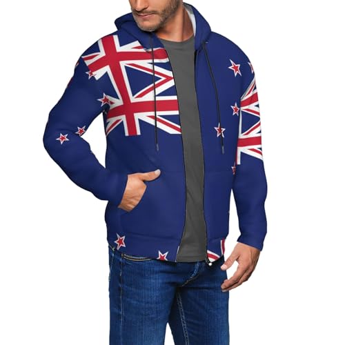 Sweat à capuche Nouvelle-Zélande chaud et confortable avec poches - 6