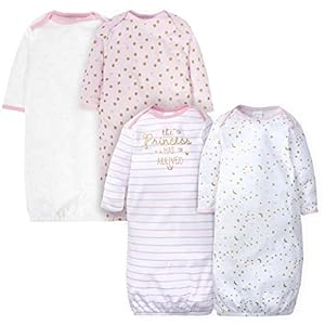 Gerber Baby Boy and Girls 4-Pack Sleeper Gown