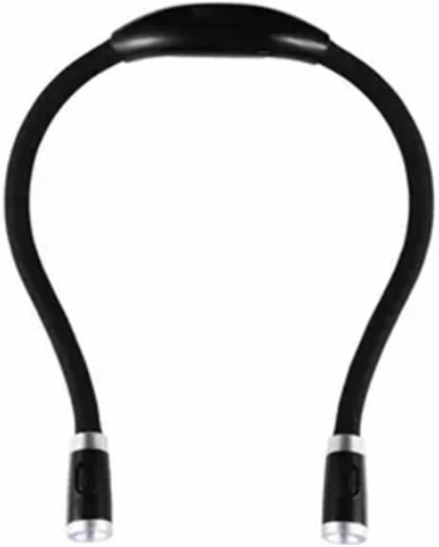 ブックライト、1個ブックライト充電式LEDライトネックハグ読書灯ベッド読書用ハンズフリーフレキシブルアームライトランダムカラー（ラン