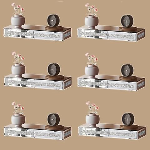 SHYFOY Mirrored Floating Shelves Set Cover