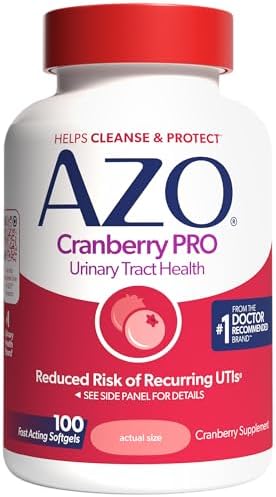 AZO Cranberry Pro, Cranberry Pills for Women & Men, 600mg Pacran,...