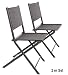 Produktbild Quantum Interior Garten-Klappstuhl, Balkonstuhl-Campingstuhl, wetterfest, Maße ca.H/B/T 83x46x56cm (2, Grau)