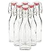 Juvale 6 Pack 8 oz Swing Top Glass Bottles with Stoppers, Cleaning Brush - Hot Sauce Bottles for Vanilla Extract, Infused Oil, Syrup, Homemade Kombucha