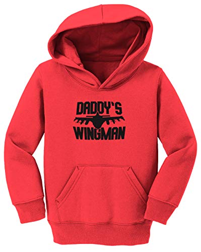 Tcombo Daddy's Wingman - Single Dad Funny Toddler/Youth Fleece Hoodie2