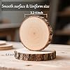 Unfinished Natural Wooden Slices 80 Pcs 3.2-4 Inch Wood Circles for Crafts DIY Christmas Ornament Craft Wood Kit with Bit,Blank Round Wood Slice with Bark for Art,Painting,Party (80) #1