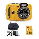 Kodak PIXPRO WPZ2 Rugged Waterproof 16MP Digital Camera Bundle (Yellow)