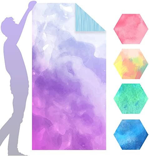 YICTION Microfiber Beach Towels for Adults, Sand Free Beach Towels Oversized, 71x35.5inch Extra Large Quick Dry Beach Towel (Purple)