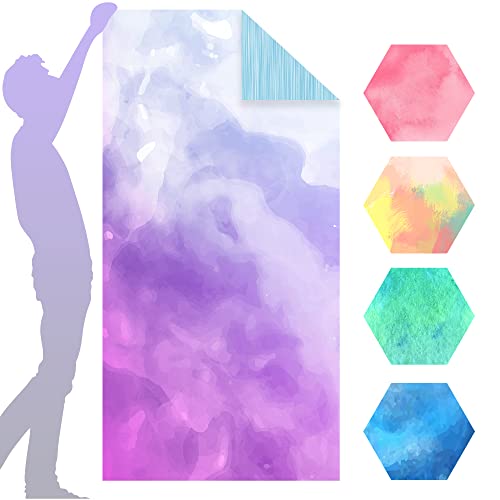 Yiction Microfiber Beach Towels For Adults, Sand Free Beach Towels Oversized, 71X35.5Inch Extra Large Quick Dry Beach Towel (Purple) #TOP3