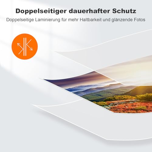 Bonsaii Laminierfolien A4, 80 mikron, 100 Stück, transparent, glänzend, kompatibel mit der L418-C laminiergerät, für den Einsatz zu Hause oder im Büro(LP100-A4)
