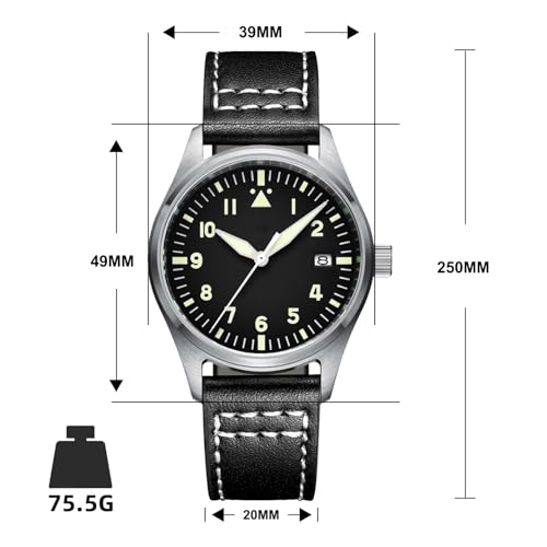 Image of ADDIESDIVE Without Logo Watch Automatic Pilot Diver 200M Stainless Steel Black Dial Sterile